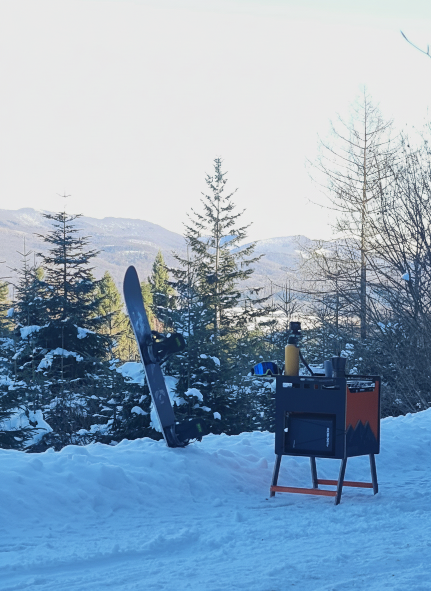 Balticamp kitchen on ski slope