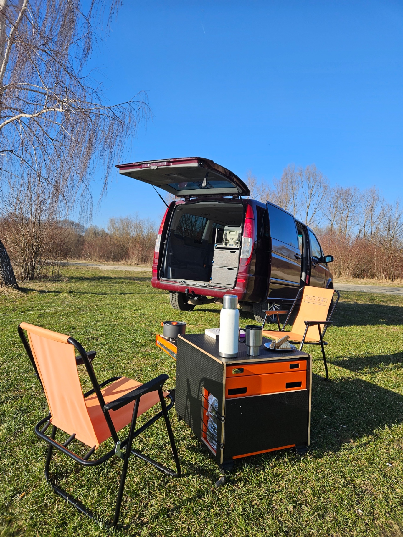 Balticamp kitchen by Mercedes Vito van in spring meadow